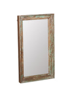 Brown & Green Wood Mirror | Vestige