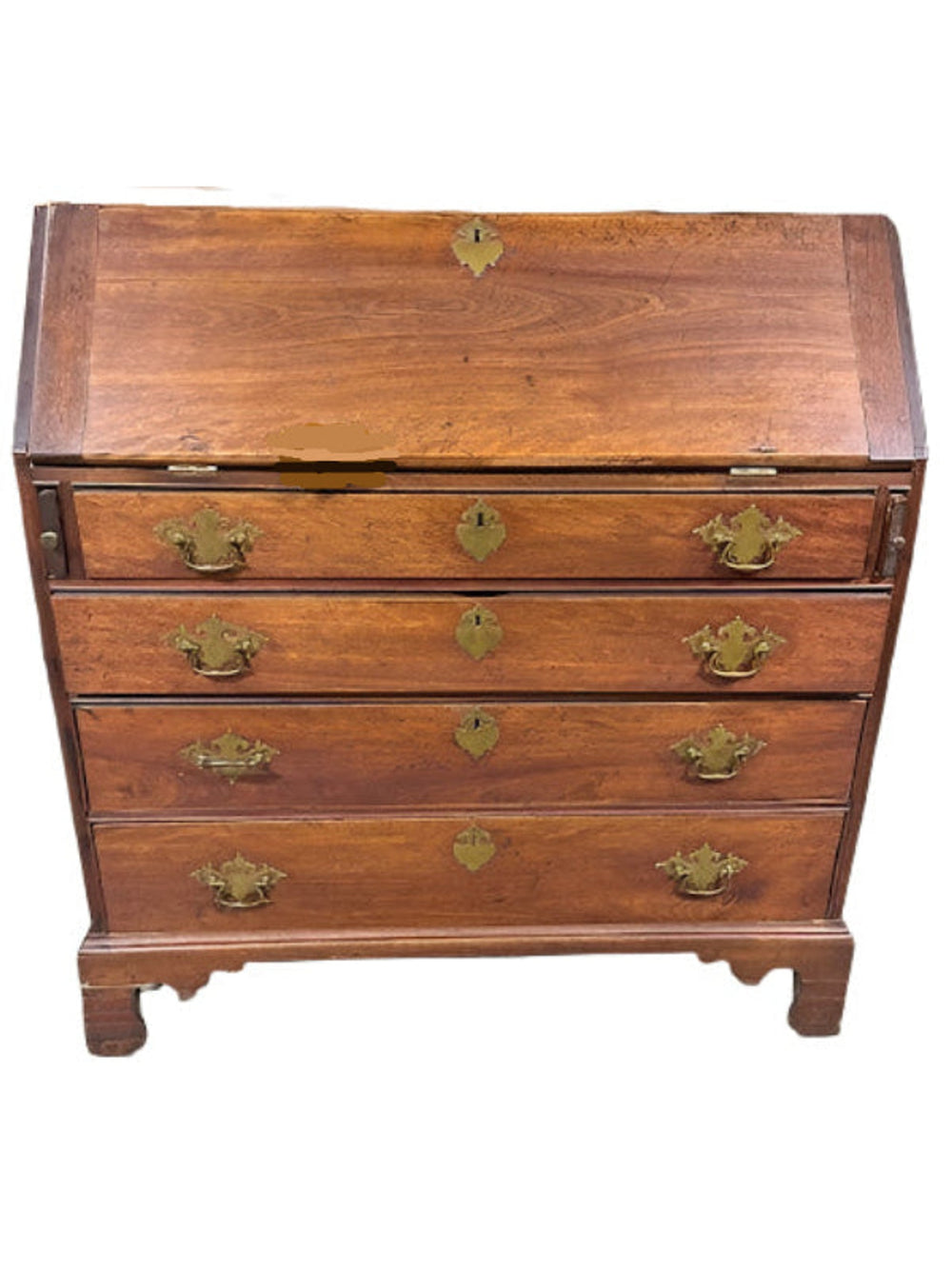 American Chippendale Birch Slant-Front Desk
