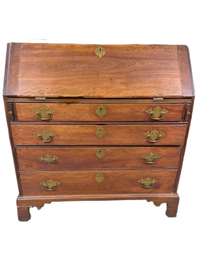 American Chippendale Birch Slant-Front Desk