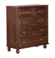 Dark Wood Chest w/Round Legs