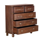 Dark Wood Chest w/Round Legs