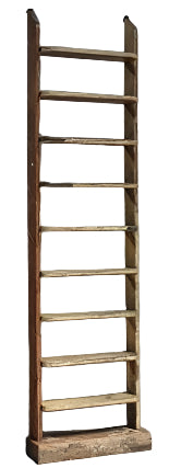 Tall Wooden Rack w/Slanted Top