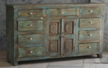 Vintage Painted Wood Sideboard