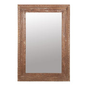 Carved Edge Wood Mirror