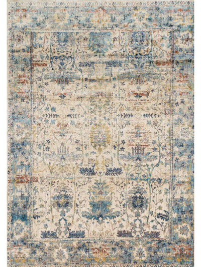 Anastasia Sand | Lt. Blue Rug 5x8