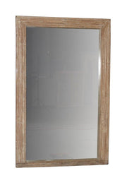 Smooth Brown Wood Mirror