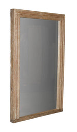 Smooth Brown Wood Mirror