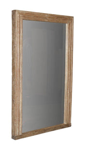 Smooth Brown Wood Mirror