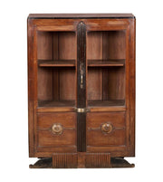 Two Toned Wood Cabinet on Stand