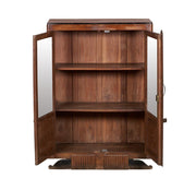 Two Toned Wood Cabinet on Stand