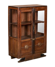 Two Toned Wood Cabinet on Stand