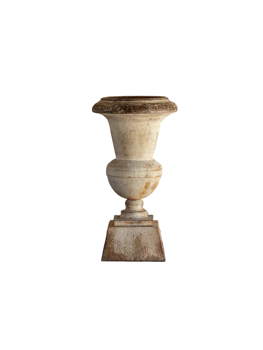 Aged Metal Urn
