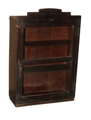Dark Wood Showcase Cabinet