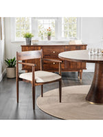 Bijou 22" Upholstered Dining Chair in Dark Sienna