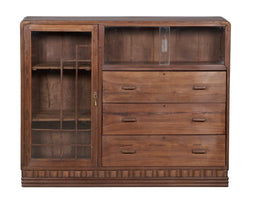 Wood & Glass 3 Way Cabinet