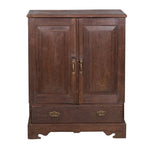 Dark Wood Shelf & Drawer Almirah