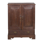 Dark Wood Shelf & Drawer Almirah