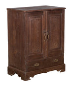 Dark Wood Shelf & Drawer Almirah