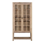 Raised Light Wood & Glass Almirah