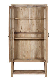 Lightwood & Glass Raised Almirah