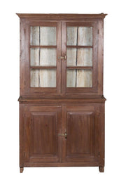 Wood & Glass 2PC Cabinet