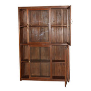 Mutli Door Wood & Glass Cabinet