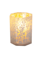 White Octagonal Candle Holder