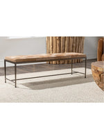 Achen 60" Hair on Hide Bench | Canyon Sand