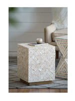 Capiz Block Stool