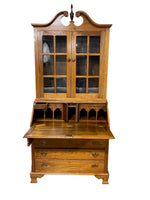 Chippendale Secretary w/Hutch | Walnut