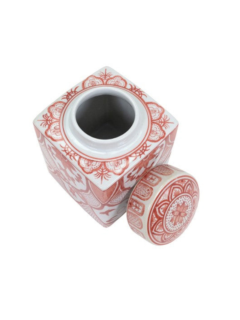 Cinnamon Lidded Jar LG | Red