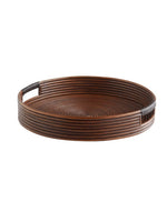 Papeete Round Tray | Brown