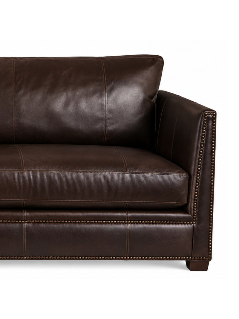 Chesterfield 93" Leather Sofa