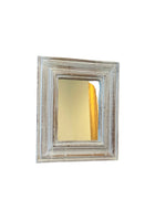 White Wood Frame Mirror