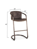 Portofino Bar Stool -Ebony