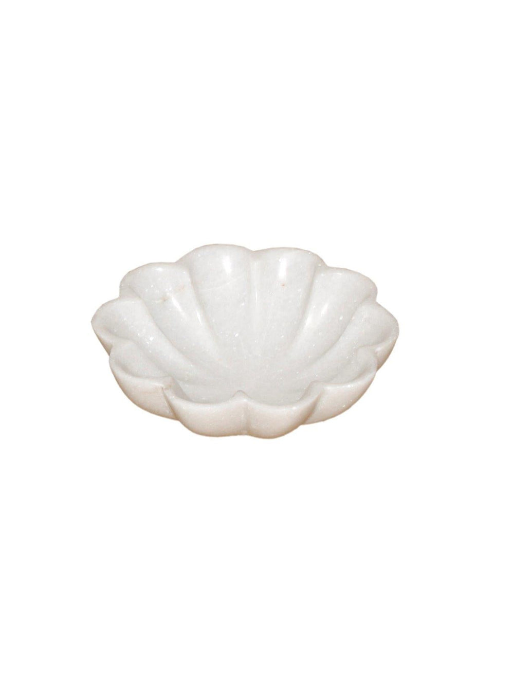 Scalloped Marble Bowl