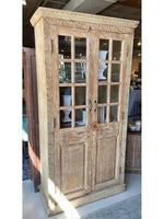 Teak & Glass 2 Door Cabinet