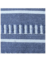 Blue Fringed 20" Pillow