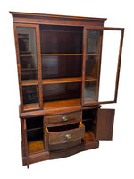 Sheraton Style Mahogany China Cabinet