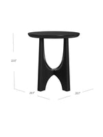 Dunnigan Round End Table | Black