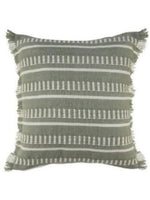 Green Fringed 24" Pillow