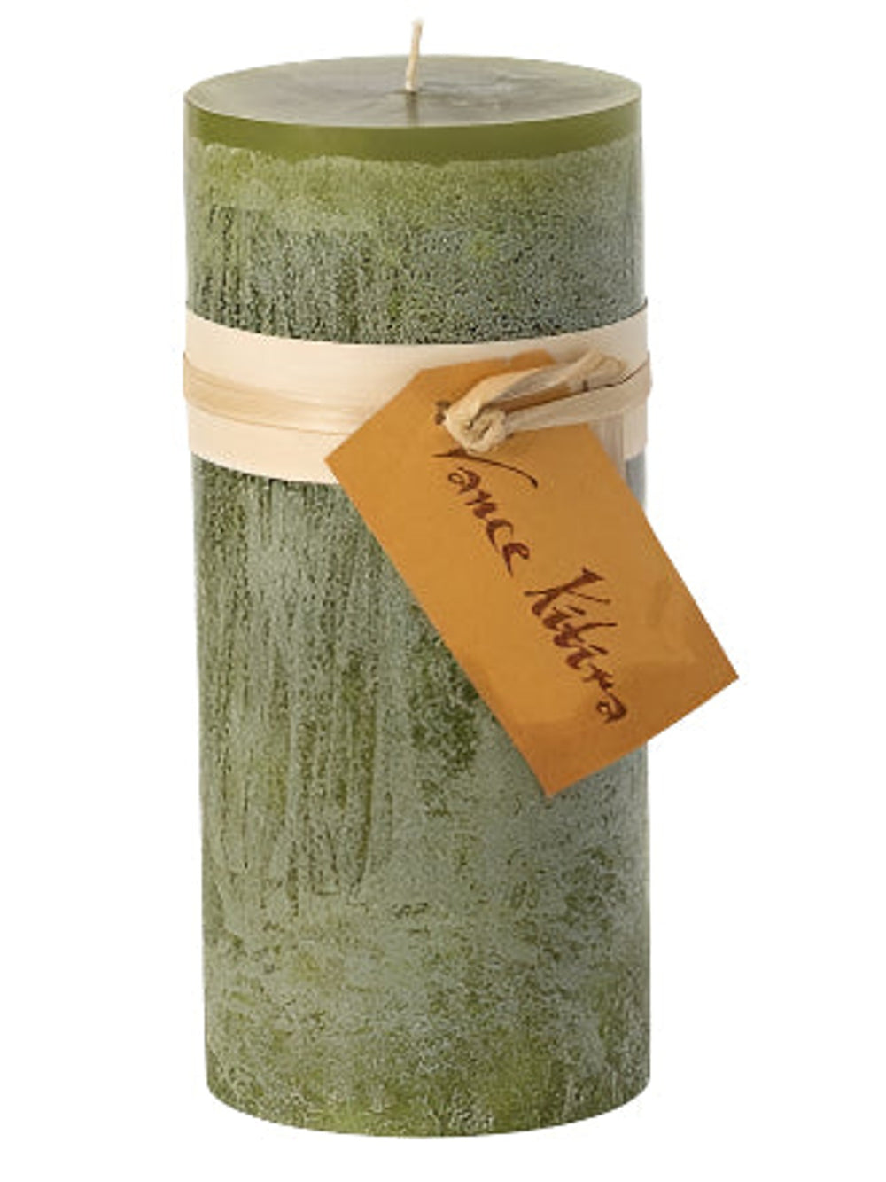 Moss 6" Timber Pillar Candle