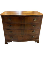 Federal Line-Inlaid 4 Drawer Bowfront Chest, Circa 1800