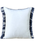 Blue Fringed 20" Pillow
