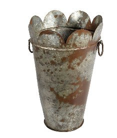 Scalloped Iron Planter