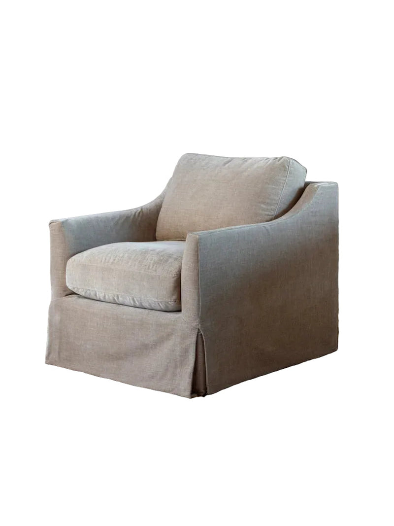 Madeline Swivel Chair | Sahara Vintage Velvet