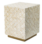 Capiz Block Stool