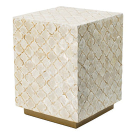 Capiz Block Stool