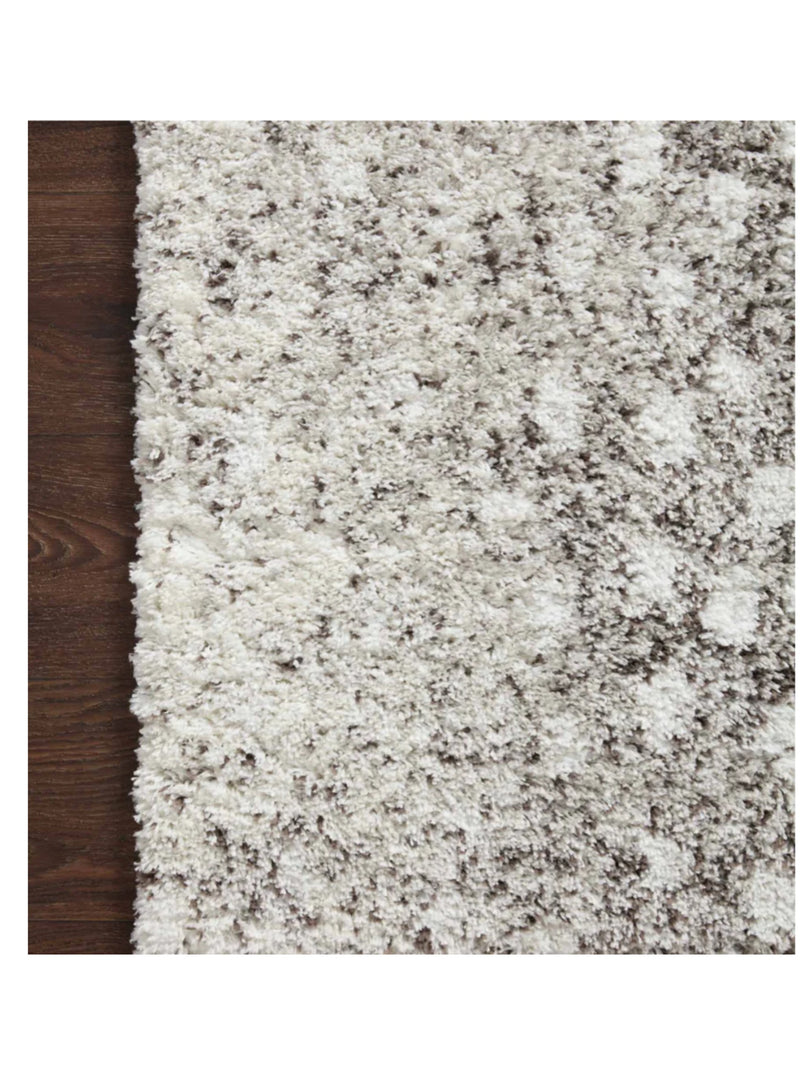 Bliss Shag Rug | Grey White 8X10