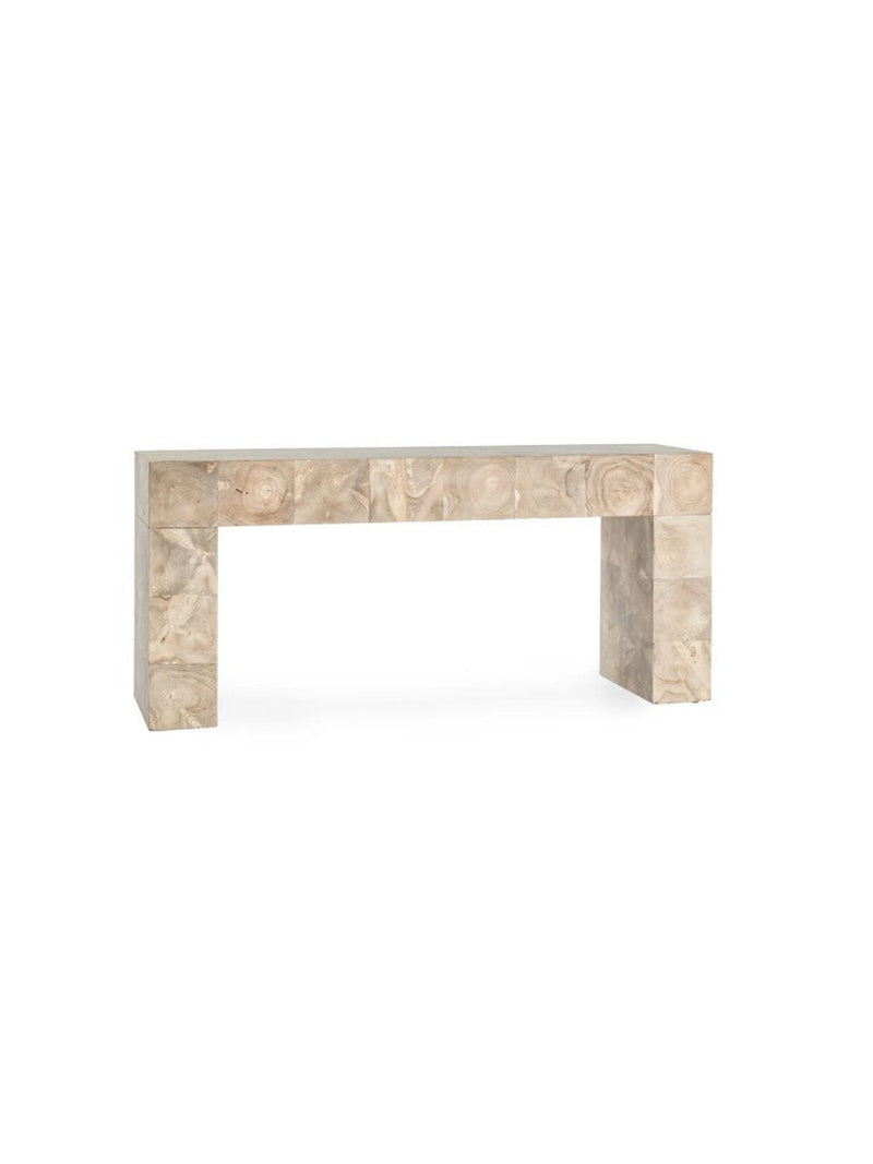 Anders Solid Wood Console Table | Cream Wash